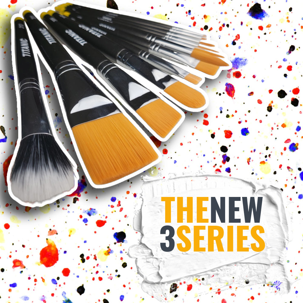 NEW 3 Series - No. 311 - 1½ Square Flat Brush – Titanic Brush Co.