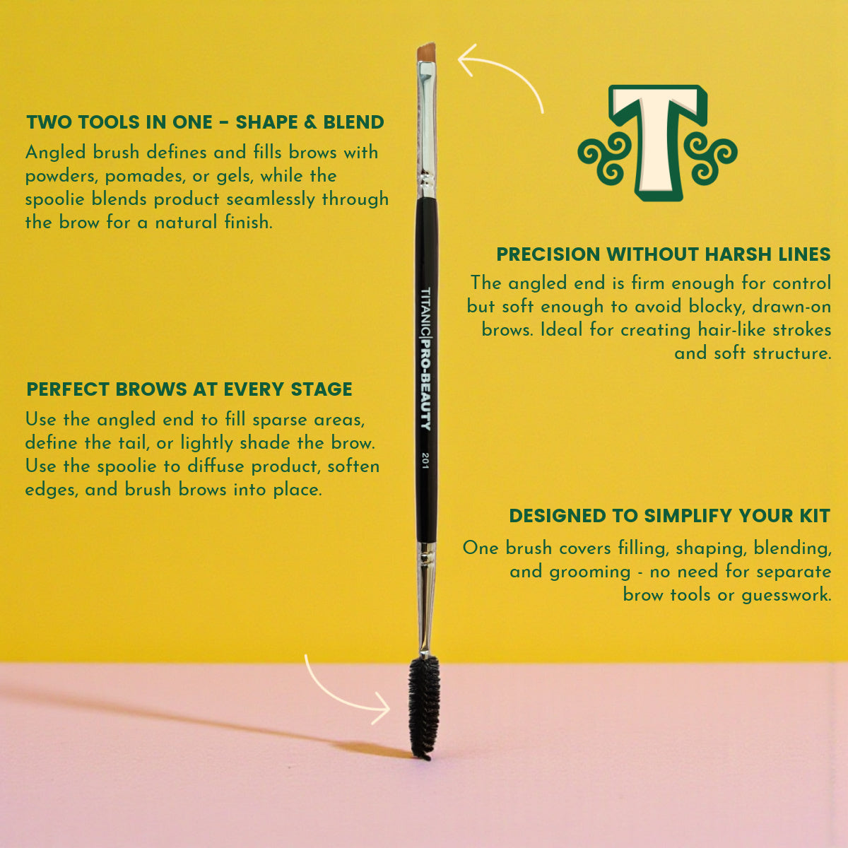 No. 201 - Double-Ended Brow Brush