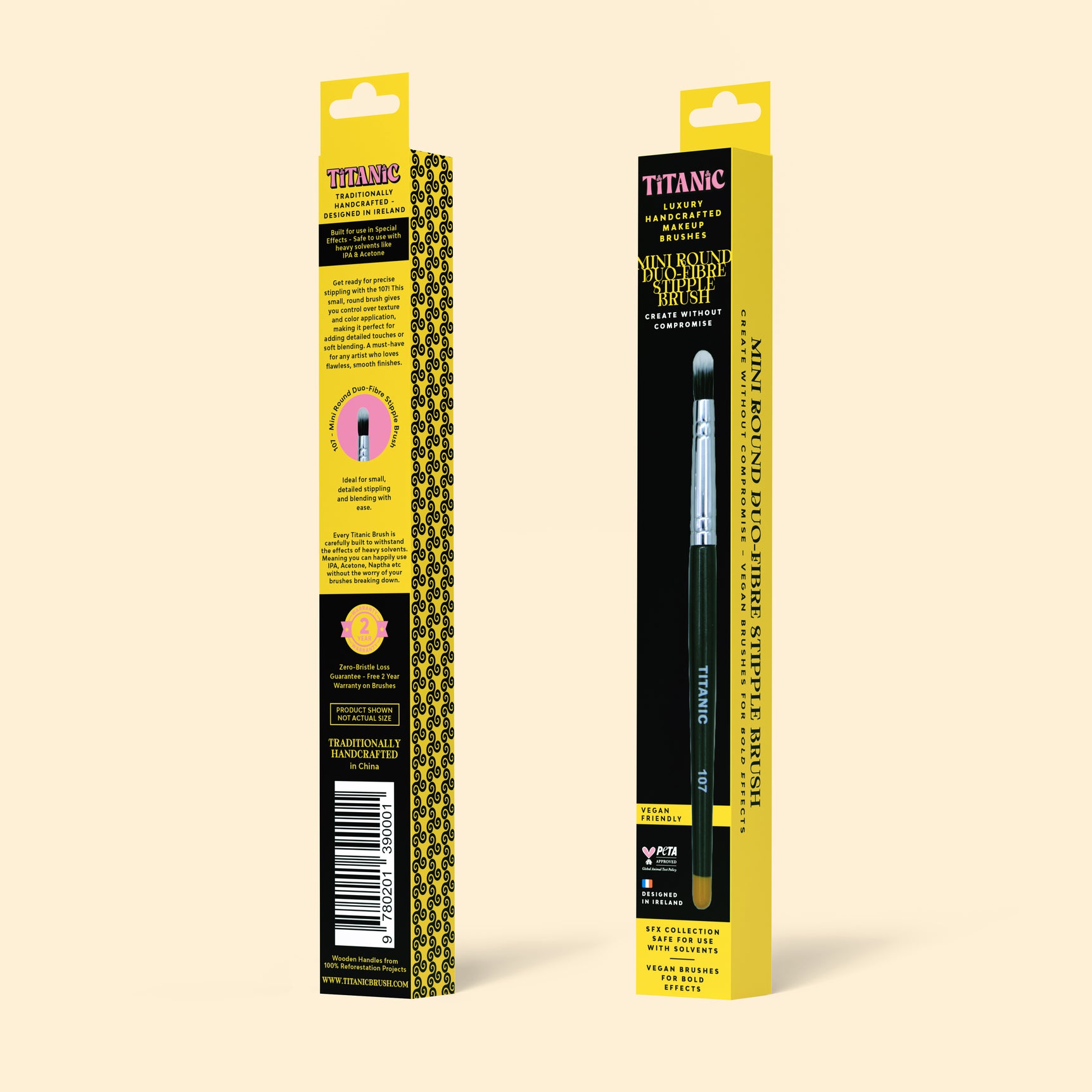 No. 107 - Mini Round Duo-Fibre Stipple Brush