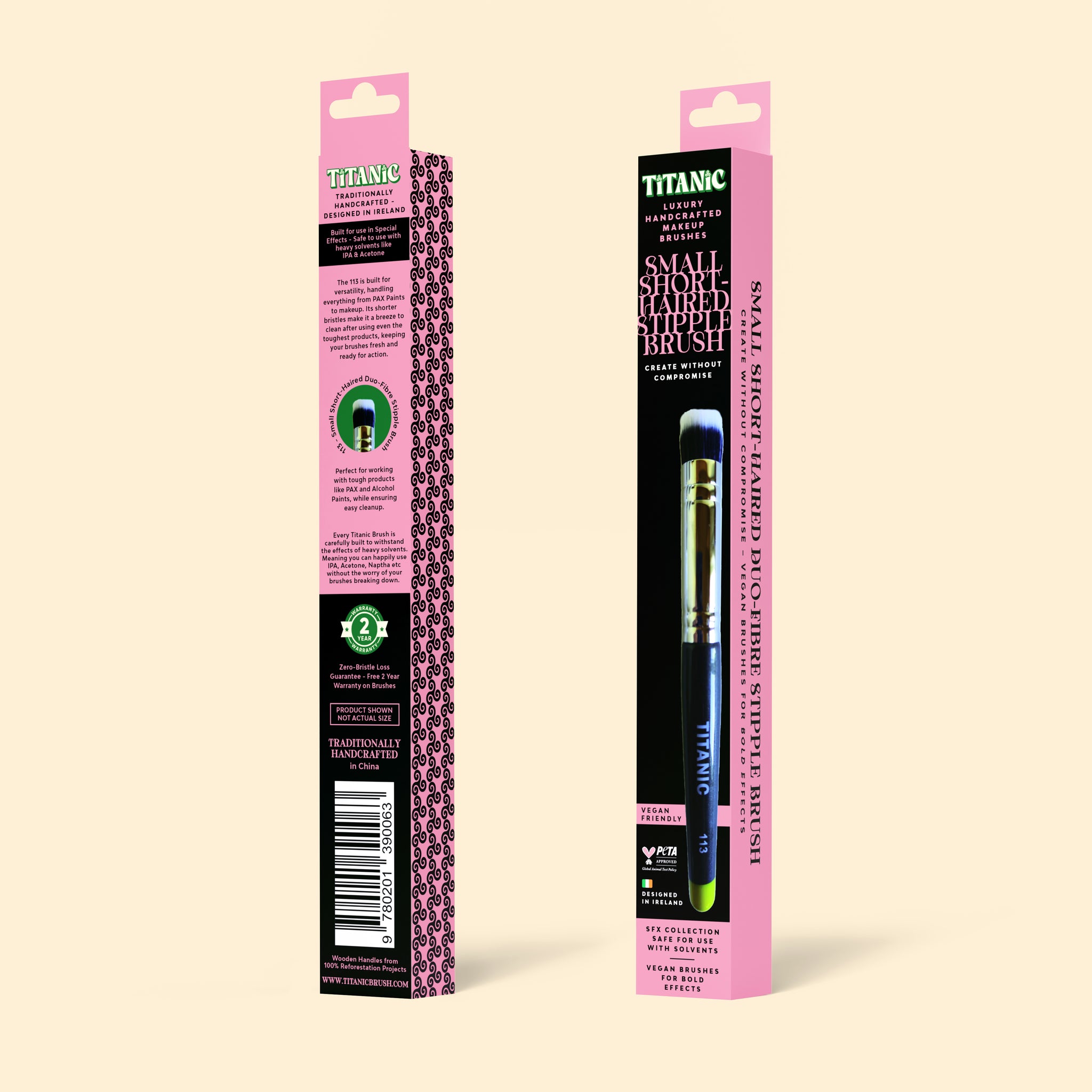No. 113 - Small Short-Haired Duo-Fibre Stipple Brush