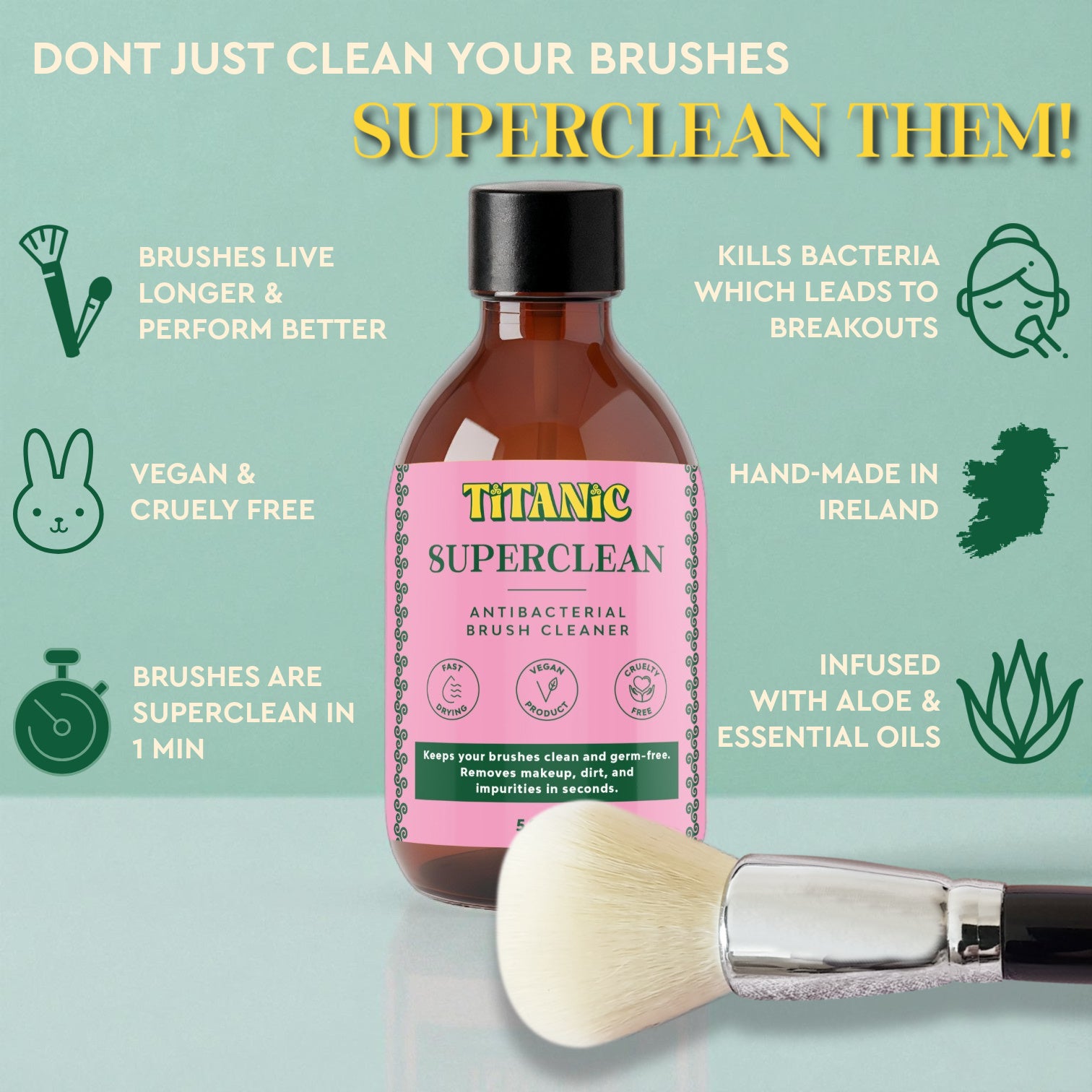 SUPERCLEAN | Antibacterial Brush Cleaner