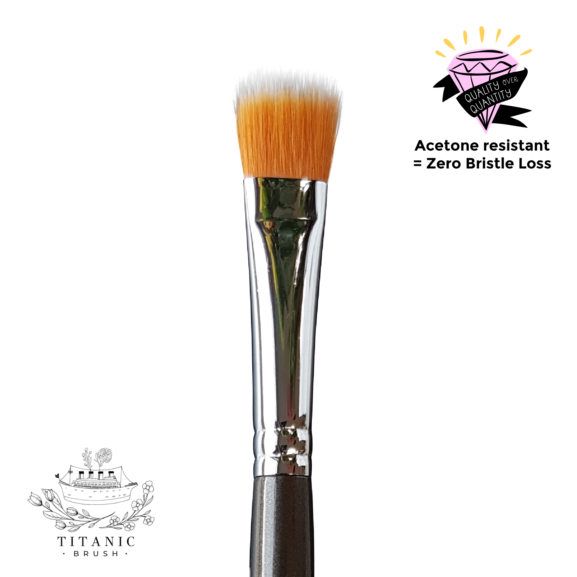 No. 108  - Medium Flat Duo-Fibre Stipple Brush
