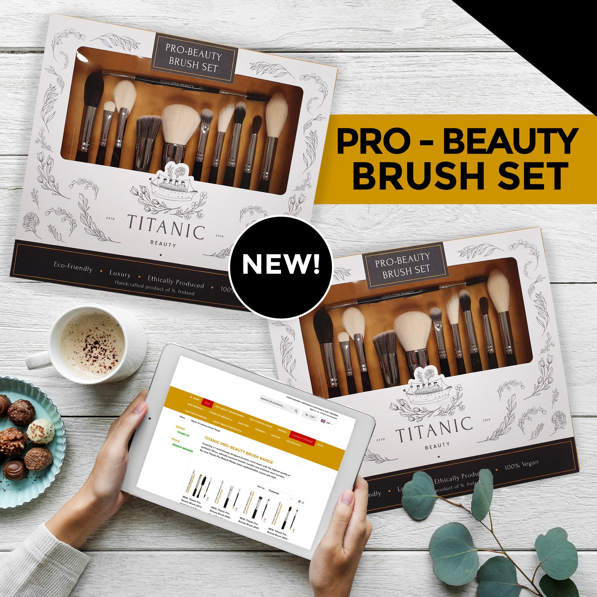 Luxury 11 Piece Pro-Beauty Brush Collection