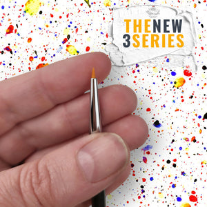 NEW 3 Series - No. 306 - 1/2 Flat Duo-Fibre Stipple Brush