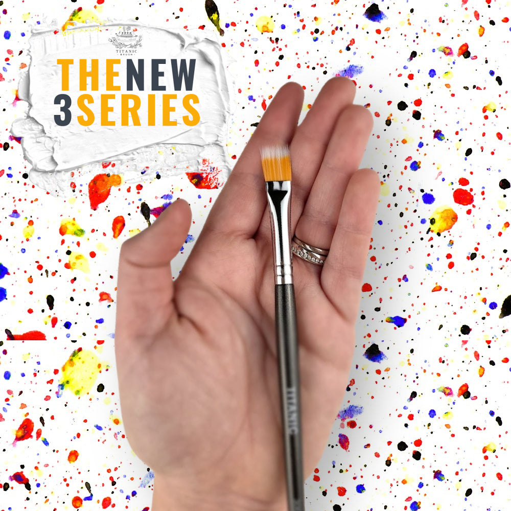 NEW 3 Series - No. 306  - 1/2" Flat Duo-Fibre Stipple Brush