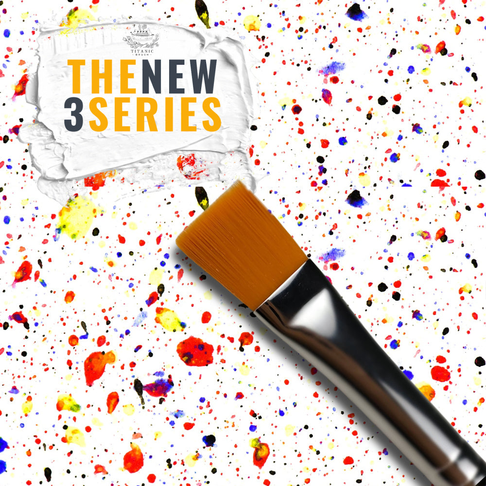 NEW 3 Series - No. 307  - 1/2" Flat Brush