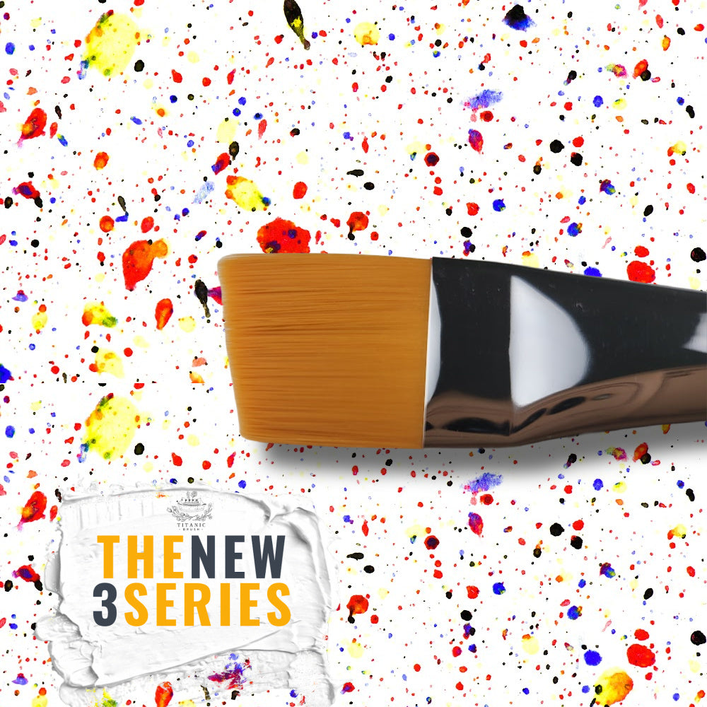 NEW 3 Series - No. 308  - 1" Flat Angle Brush