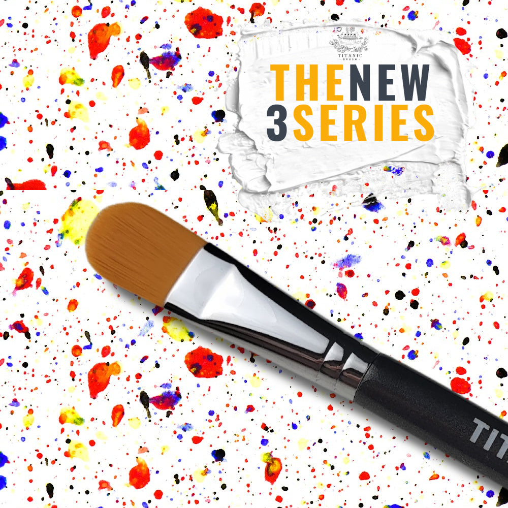 NEW 3 Series - No. 310  - XL 1" Filbert Brush